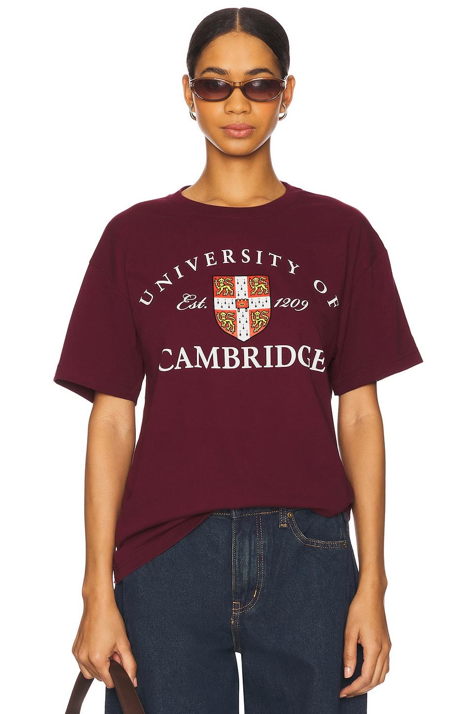 university of cambridge logo boxy tee