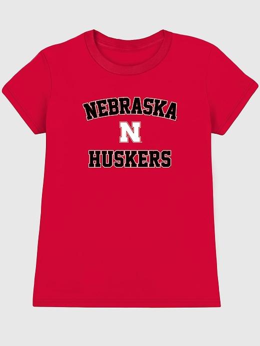 university of nebraska campus classic graphic t-shirt for women