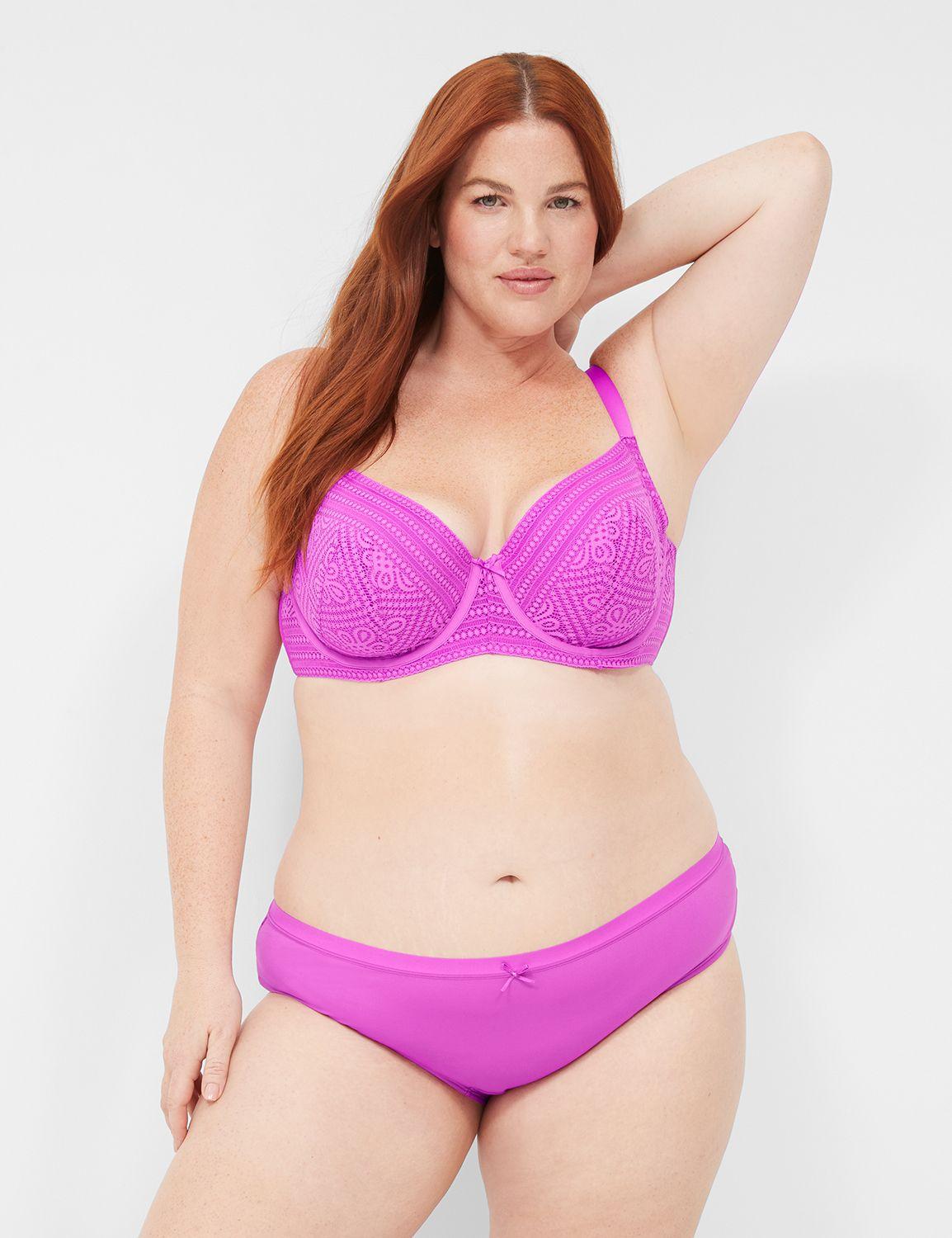 unlined balconette bra with lace