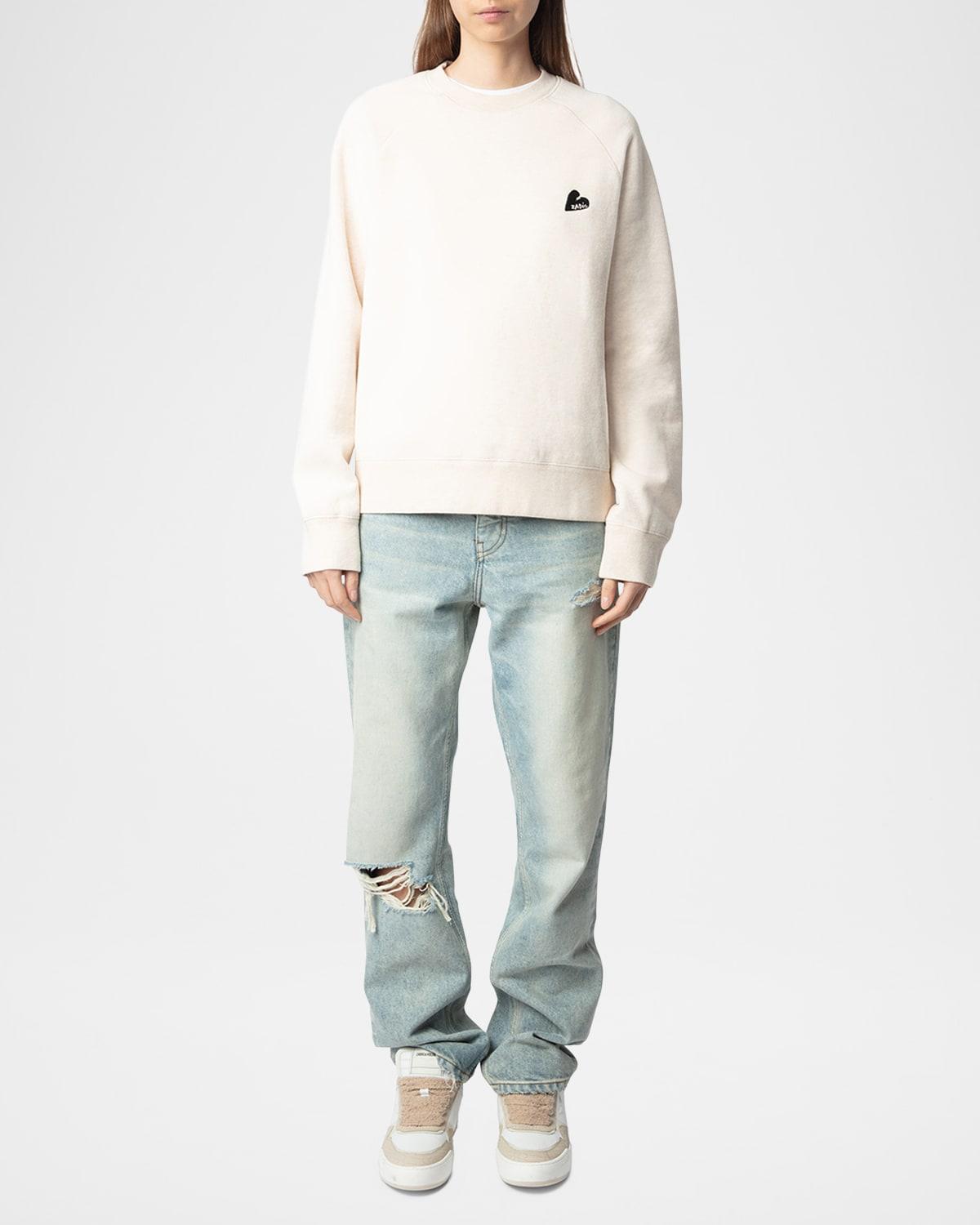 upper heart sweatshirt
