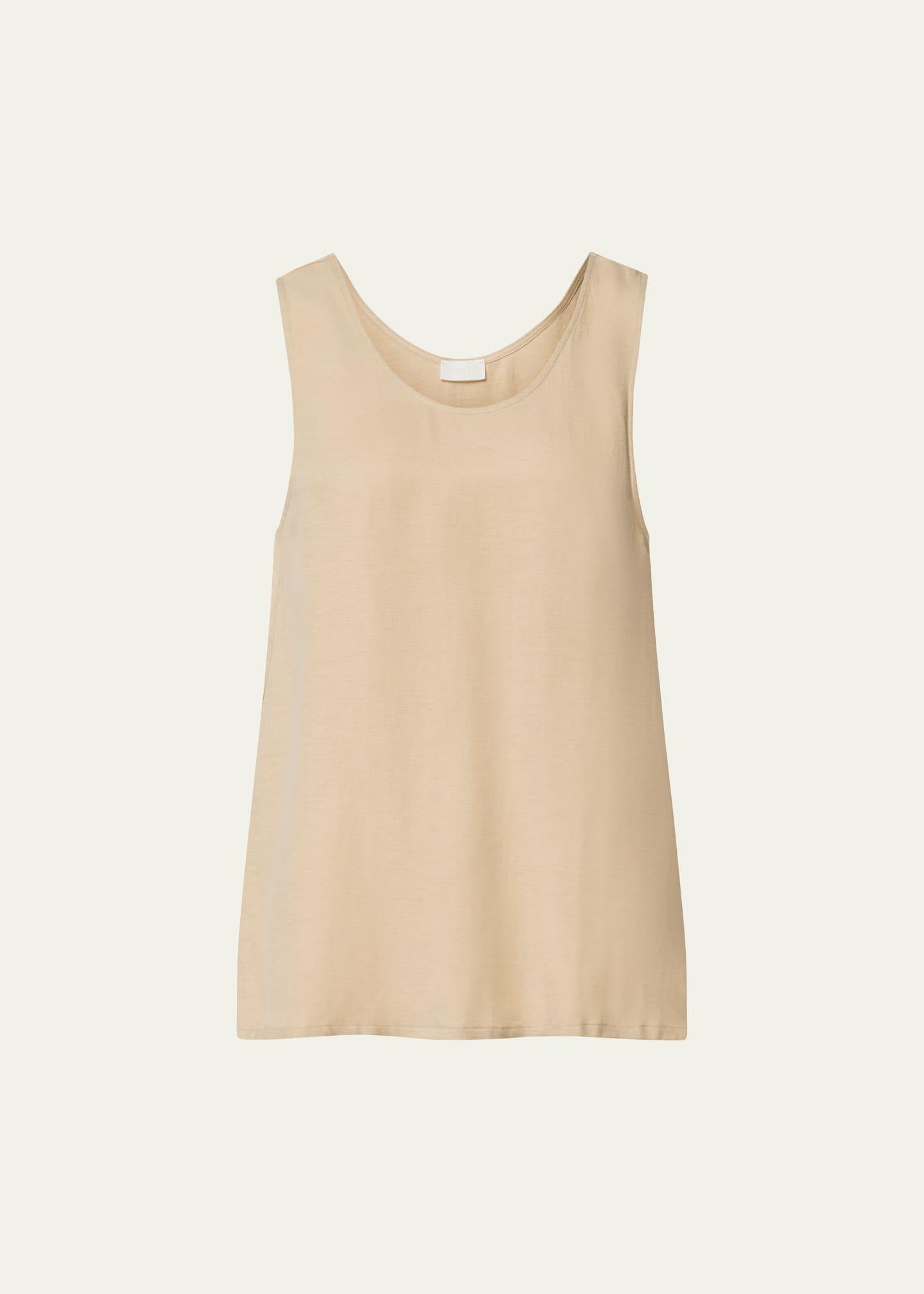 urban casuals relaxed linen-blend tank