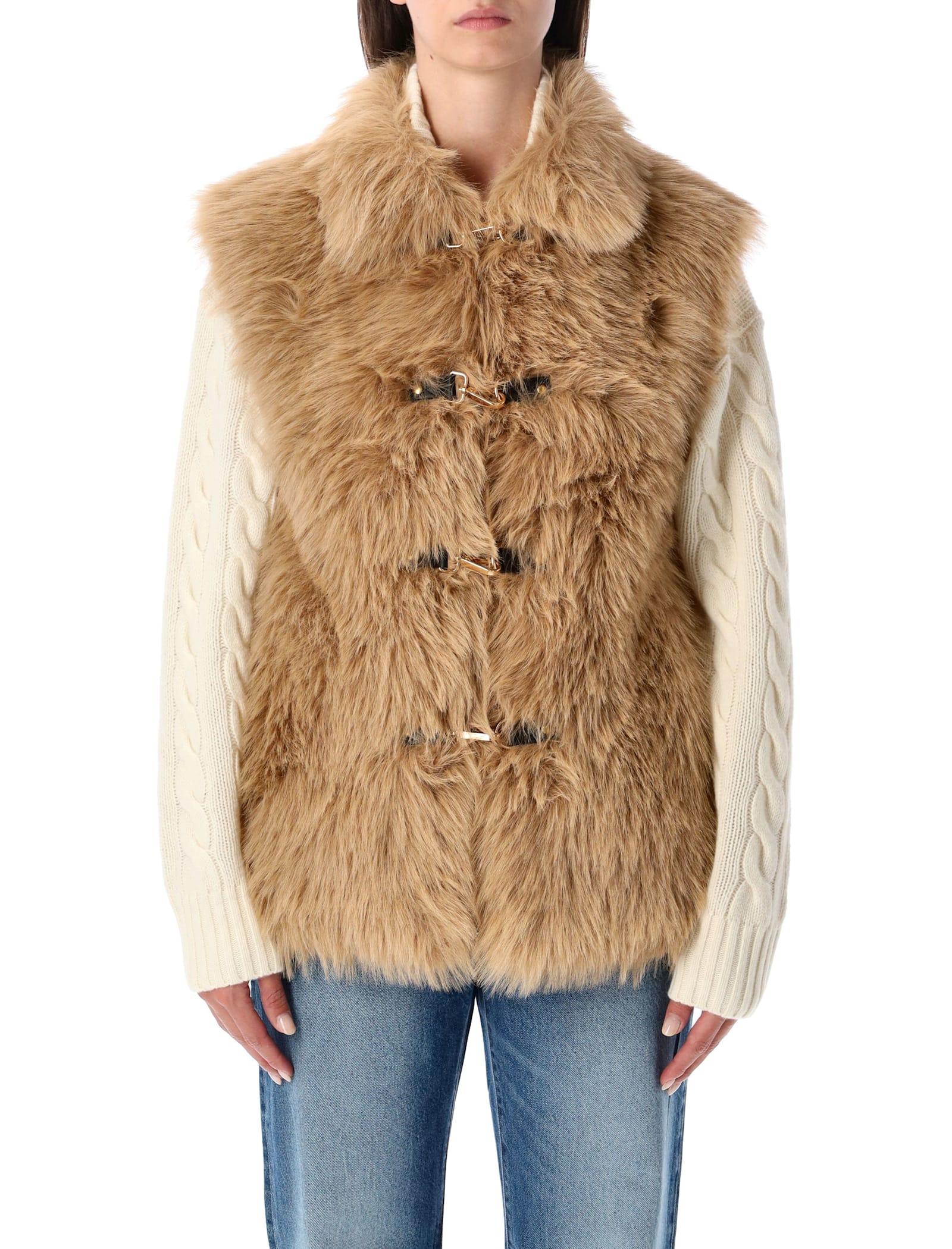 urbancode reversible faux fur gilet