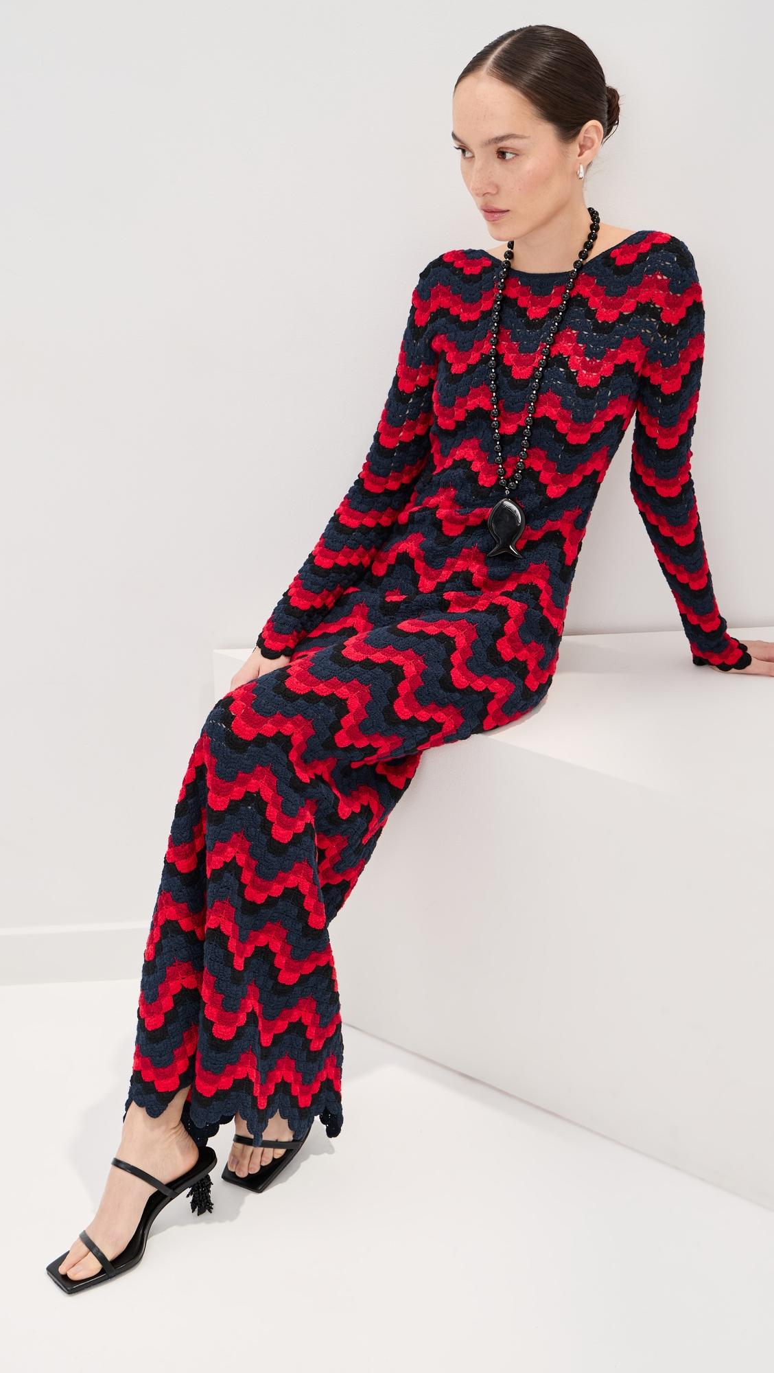 ursula crochet maxi dress