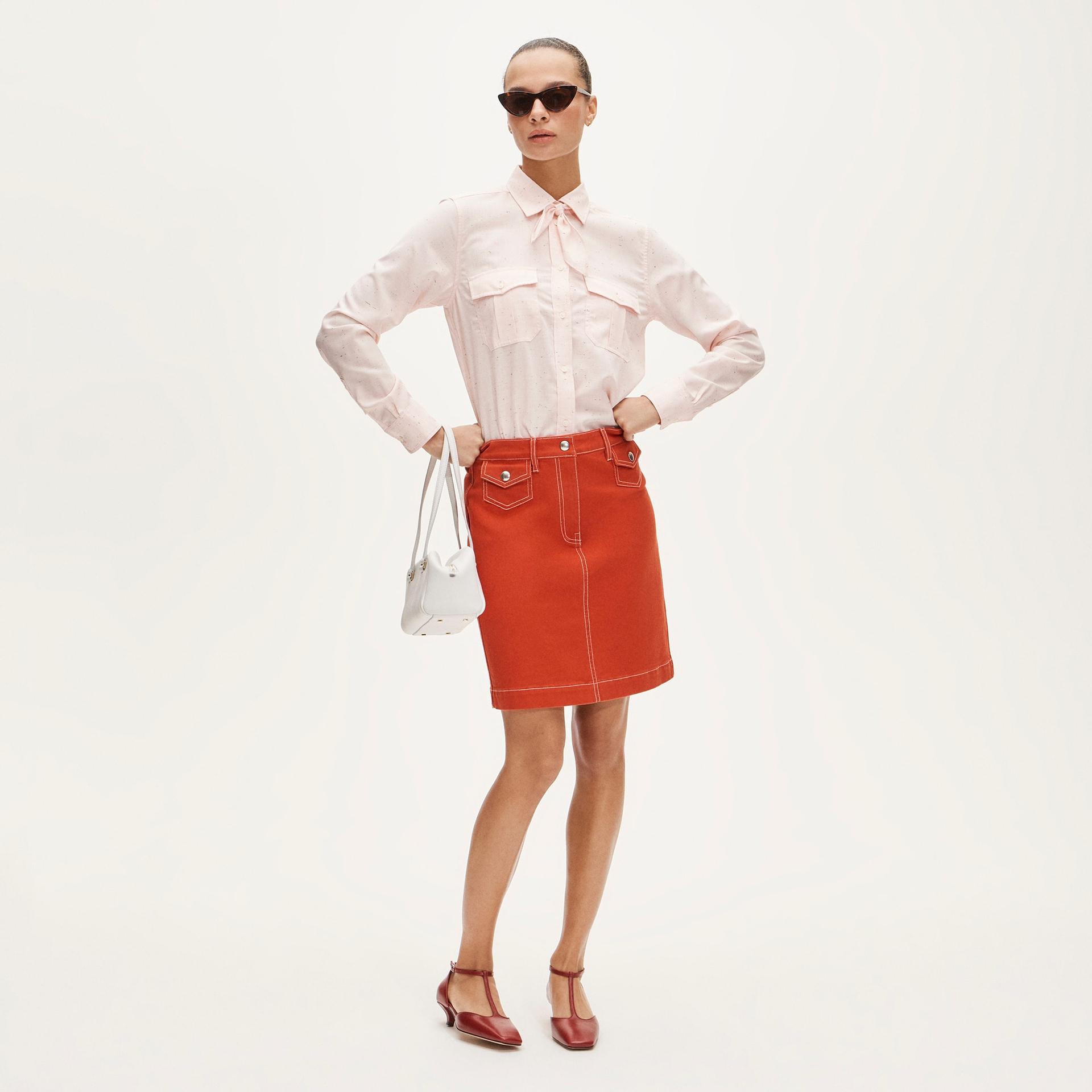 utility-pocket pencil skirt