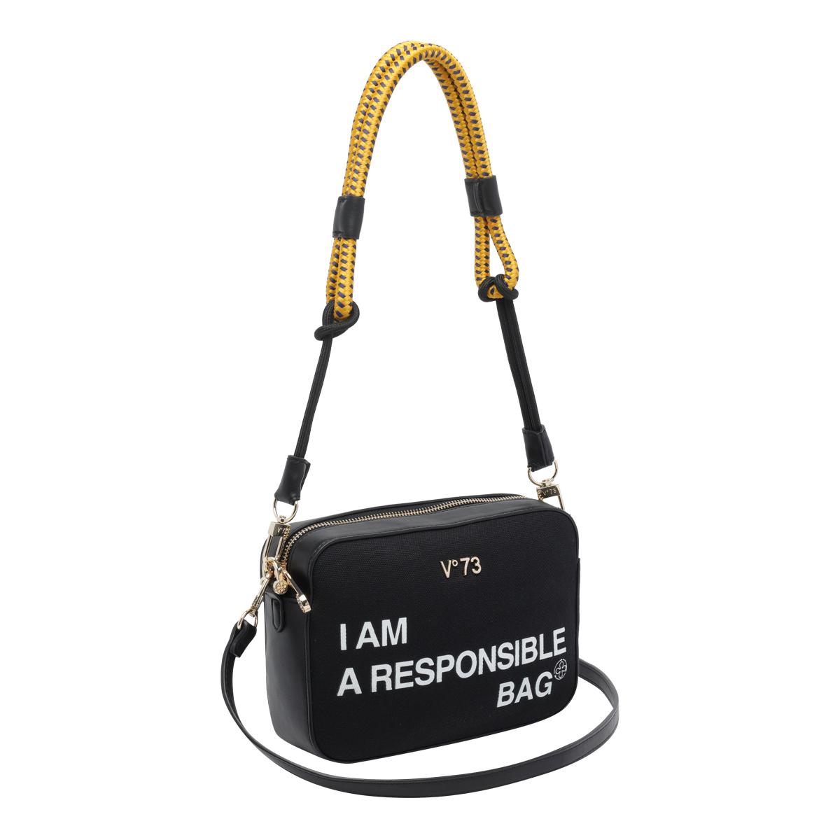 v°73 bags black polyester - women