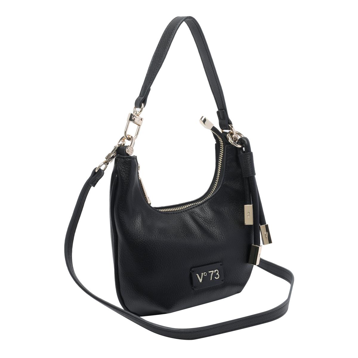 v°73 bags black polyurethane polyester - women