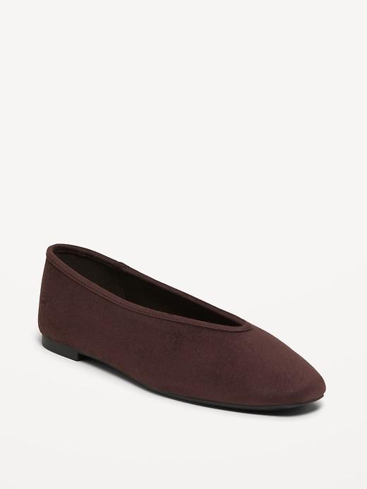 v-cut ballet flats