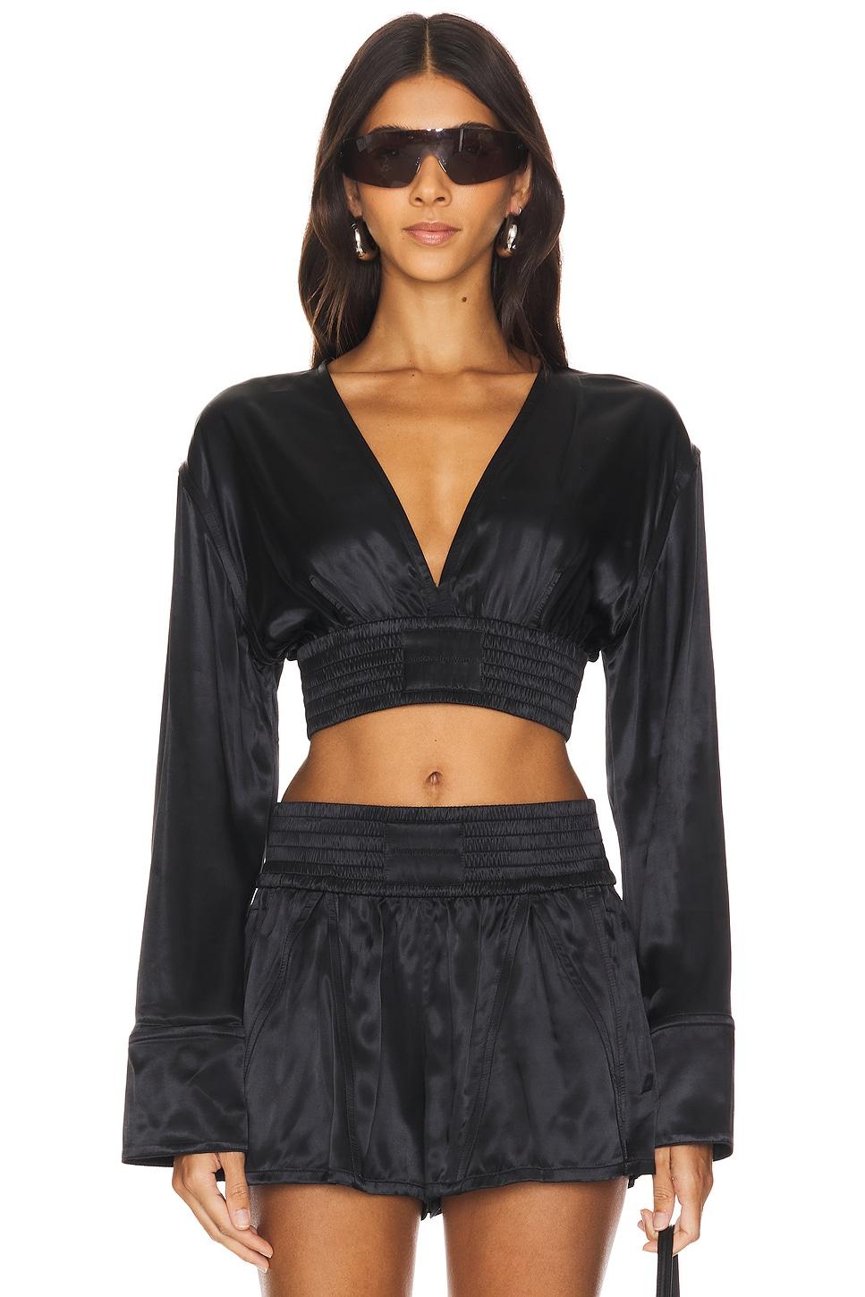 v front elastic long sleeve