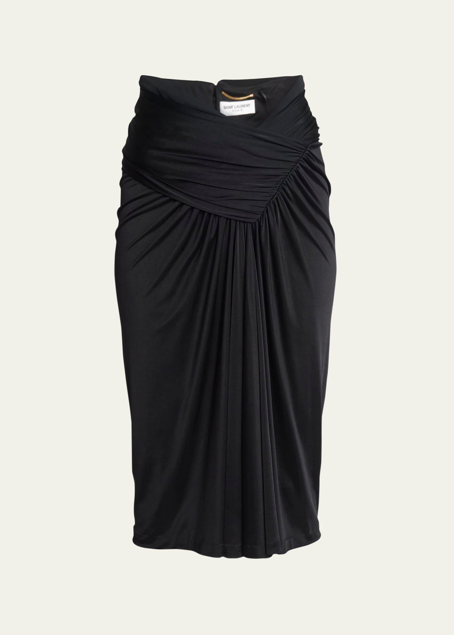 v jersey ruched skirt