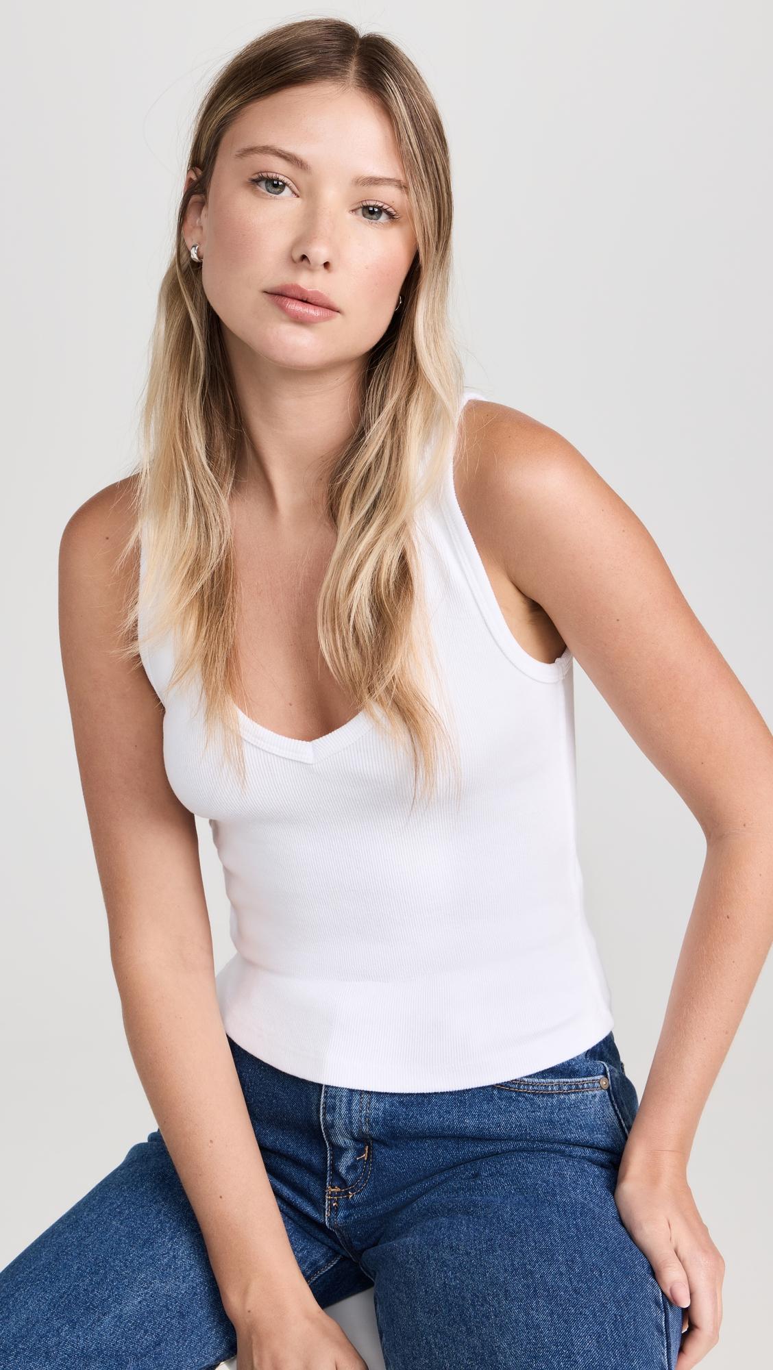 v neck blondie tank