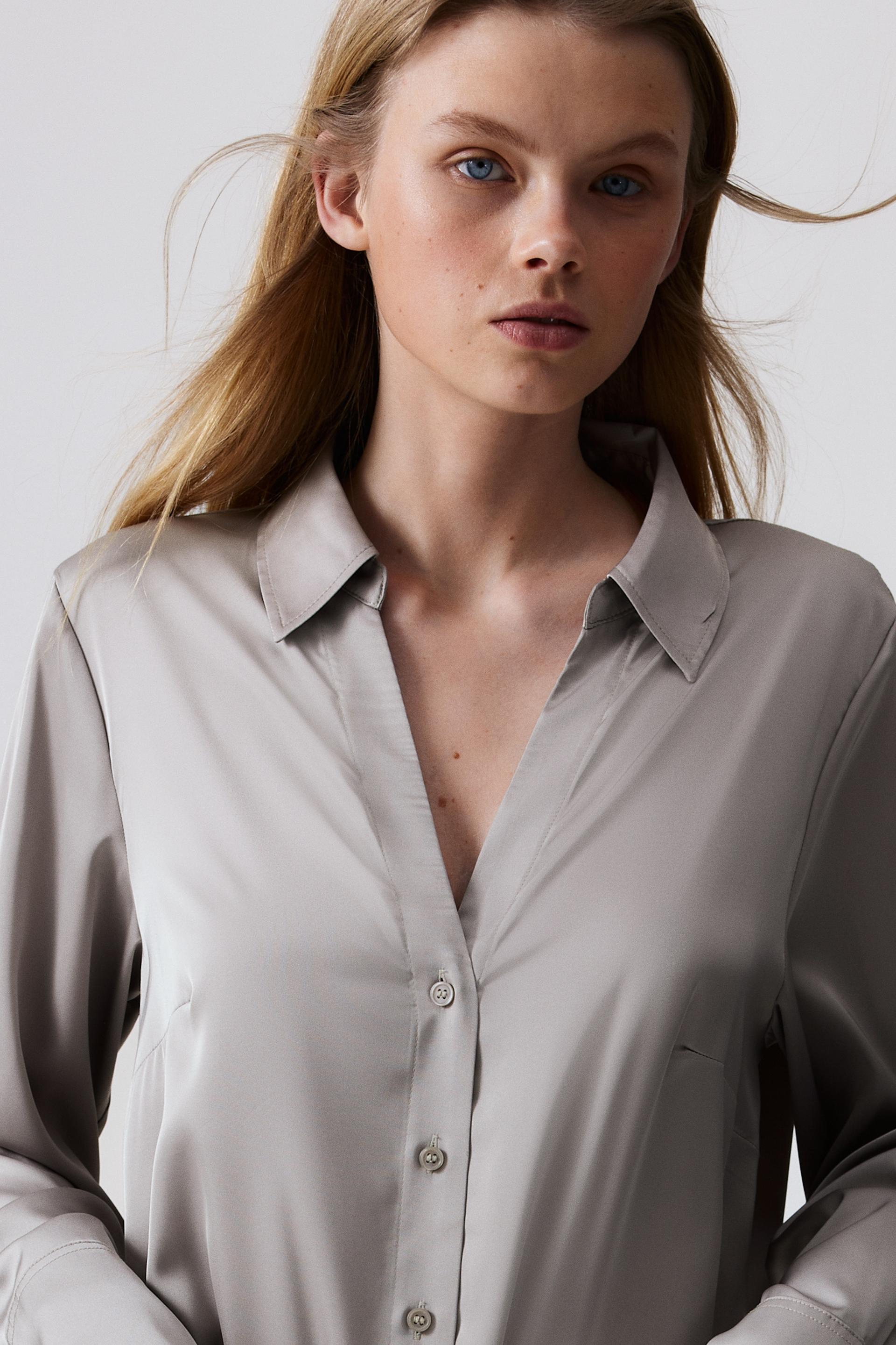 v-neck blouse