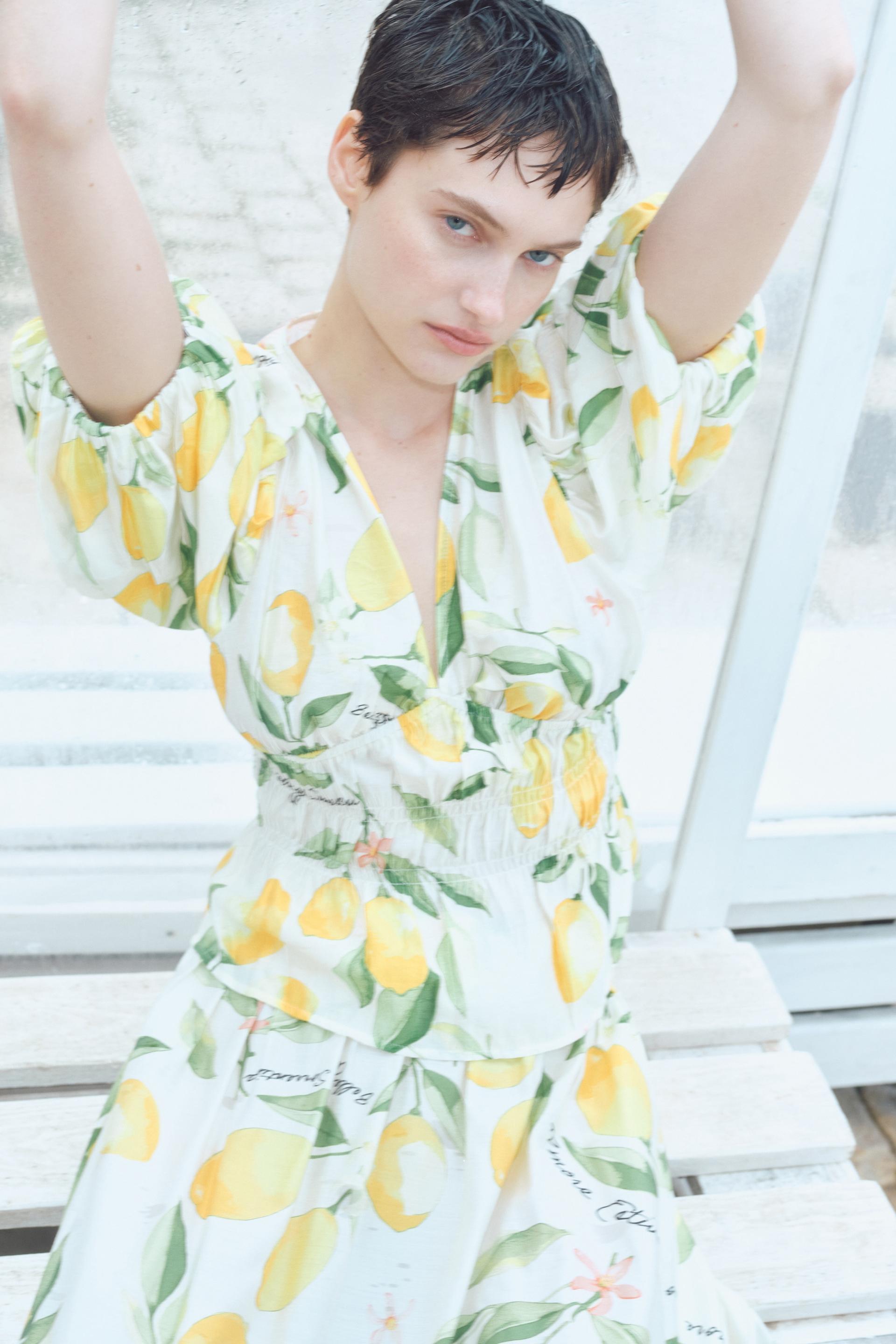 v-neck blouse