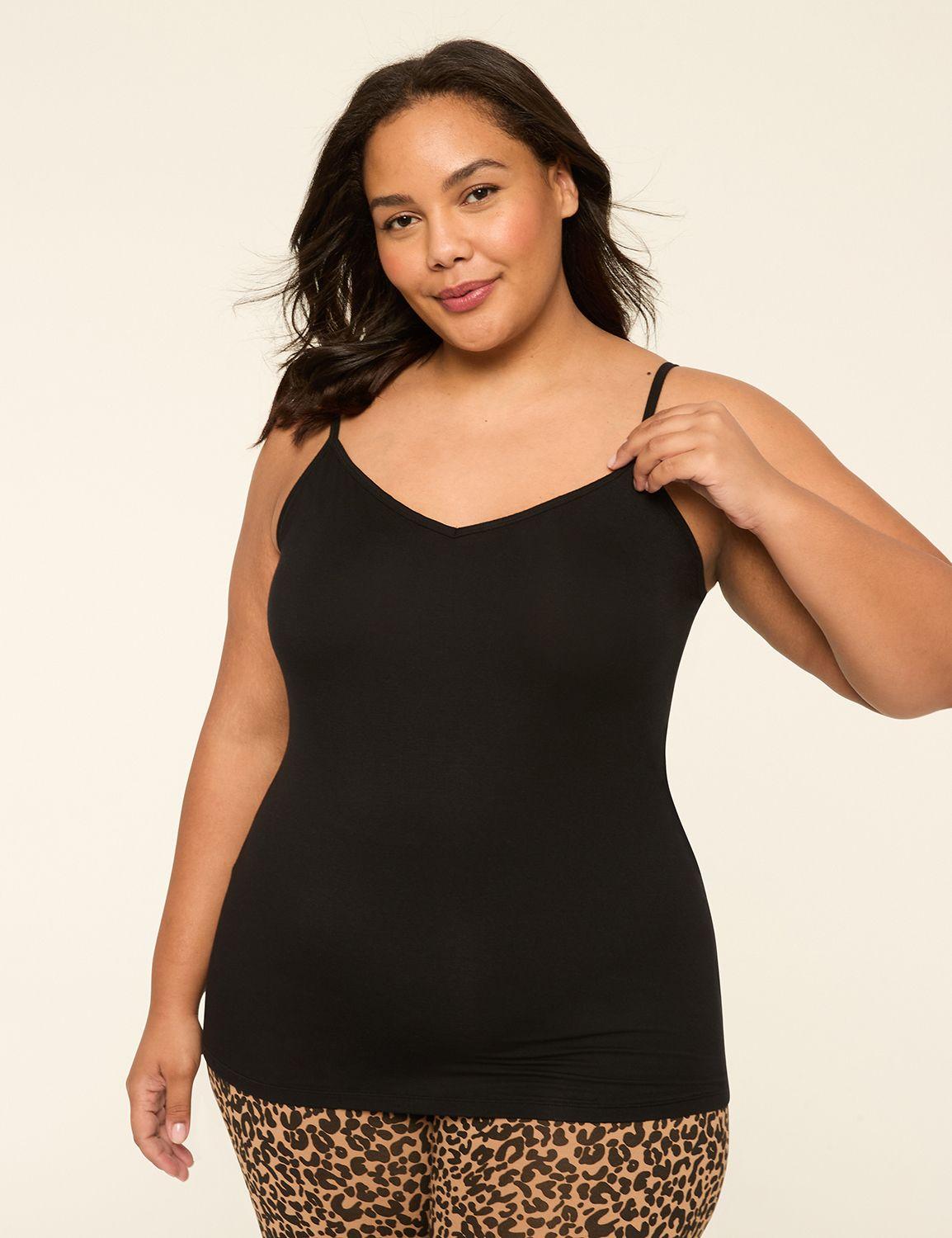 v-neck body-skimming cami