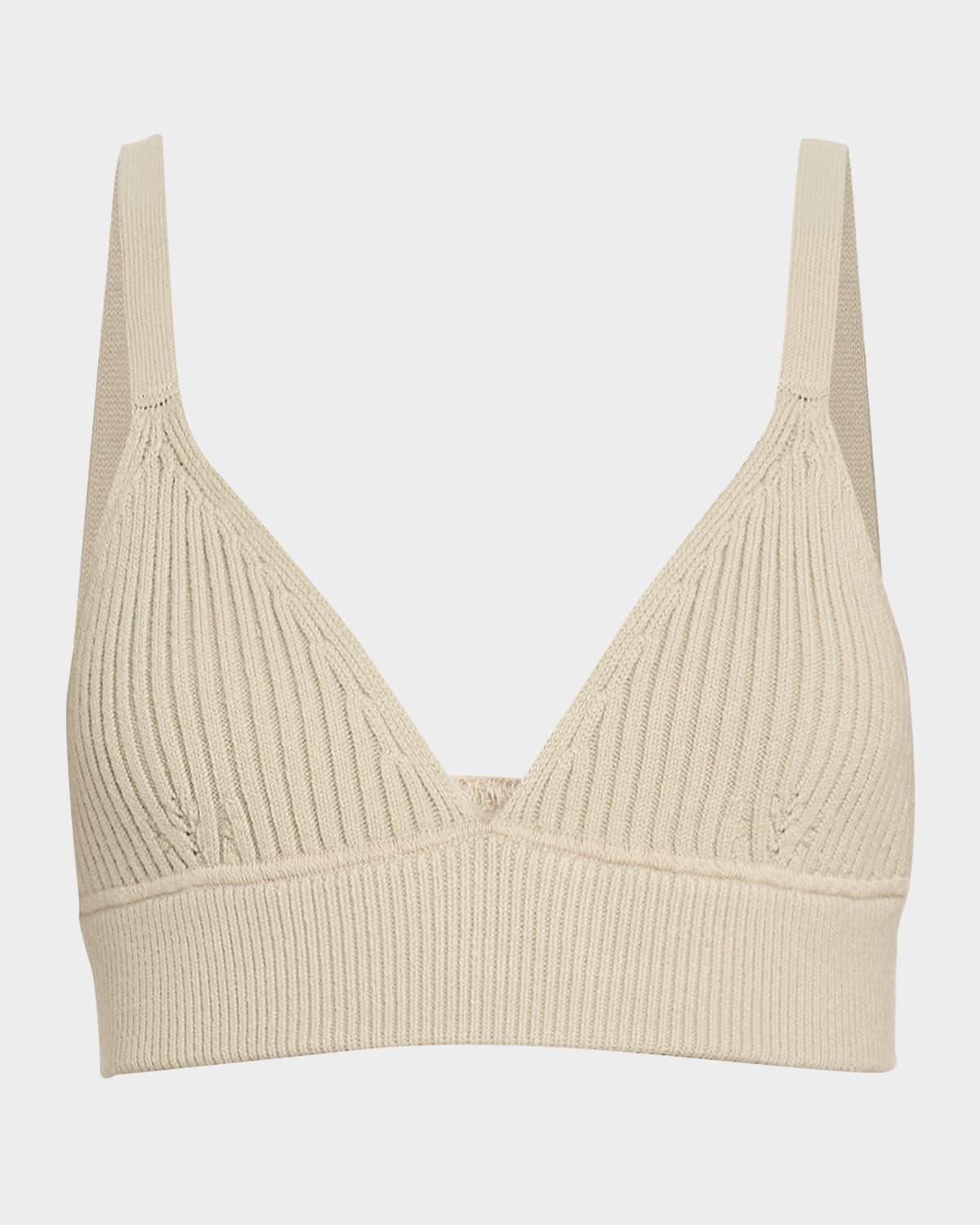 v-neck cashmere bra