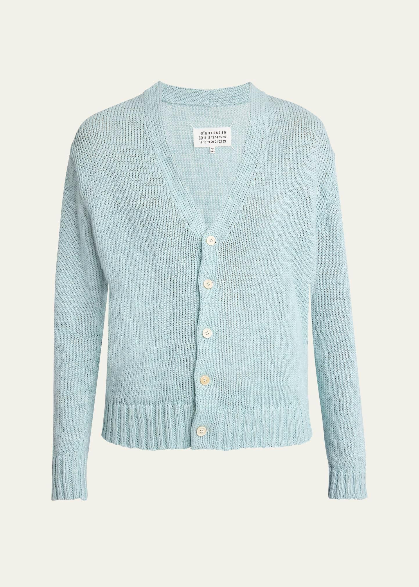 v-neck hemp cardigan