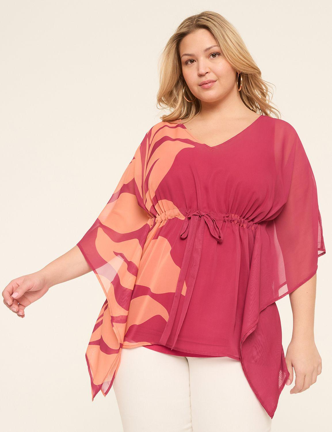 v-neck kimono top