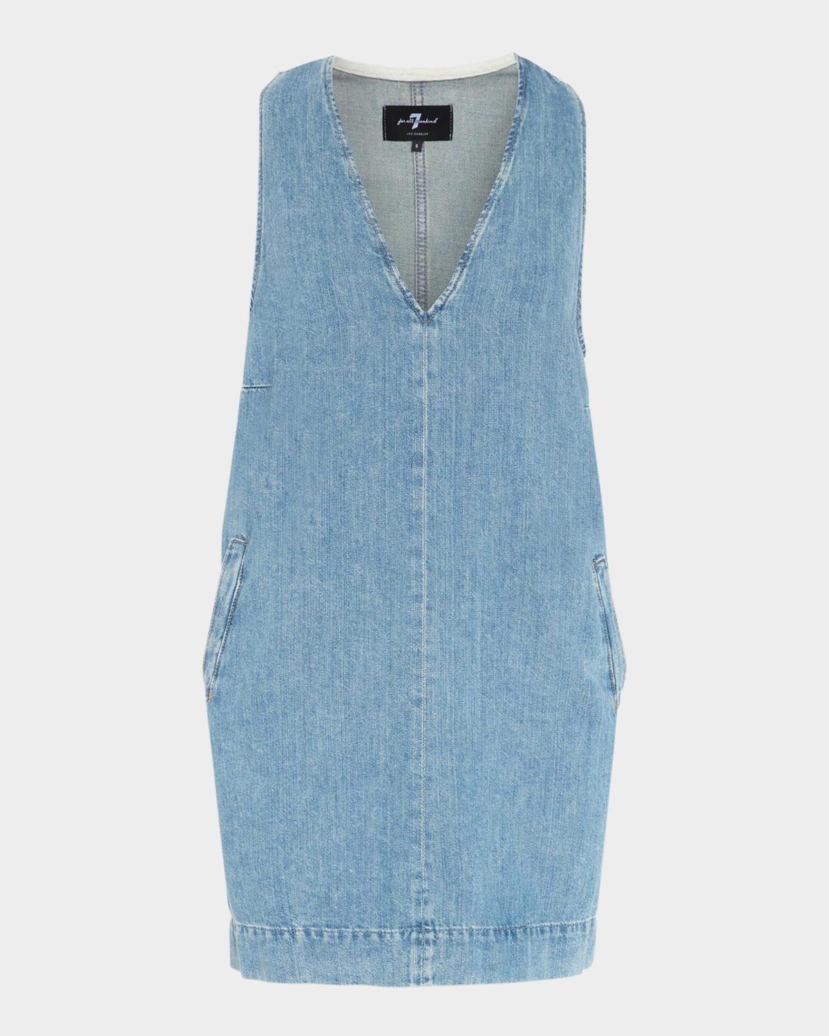 v-neck shift dress