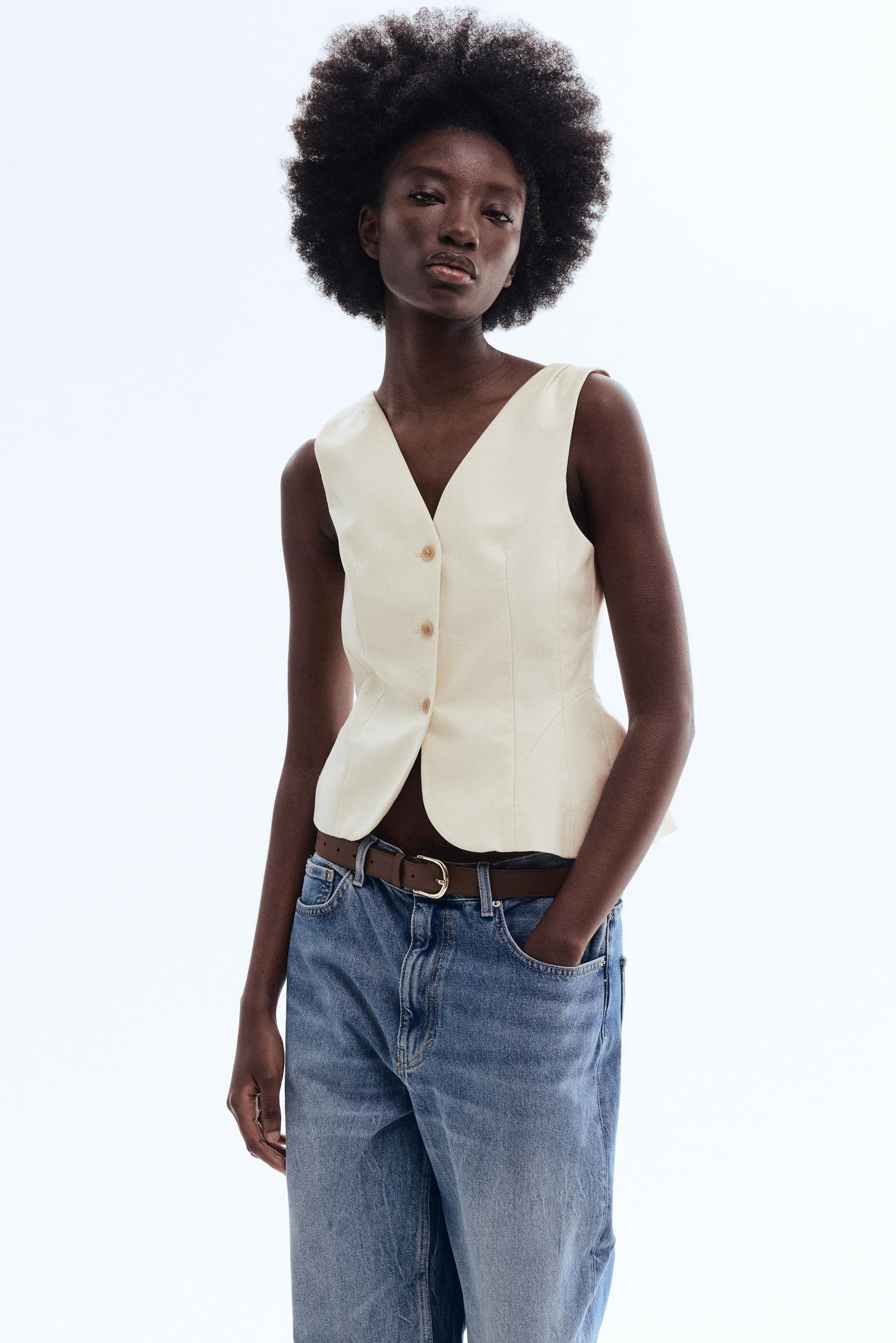 v-neck vest