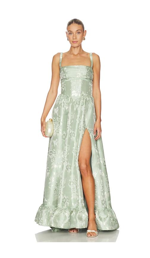 v. chapman ava dress in sage.