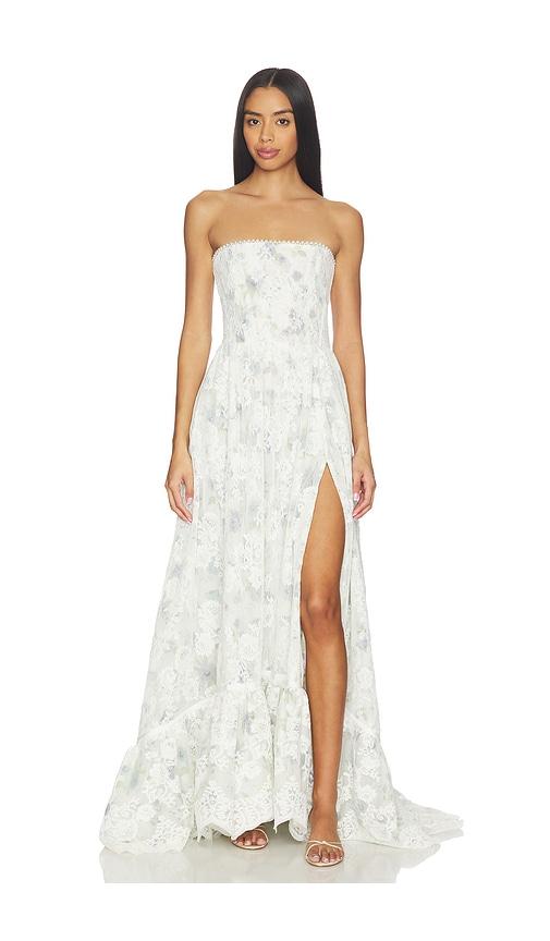 v. chapman cambree dress in white,baby blue.