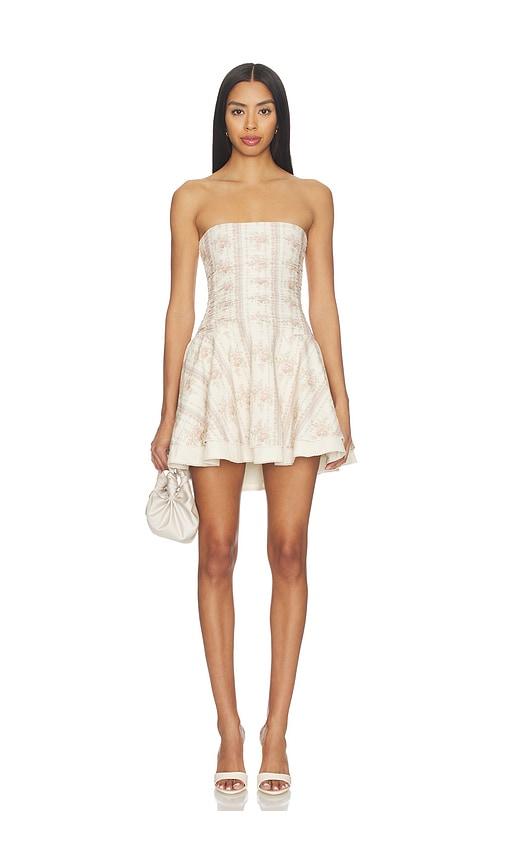 v. chapman ellerie mini dress in cream.