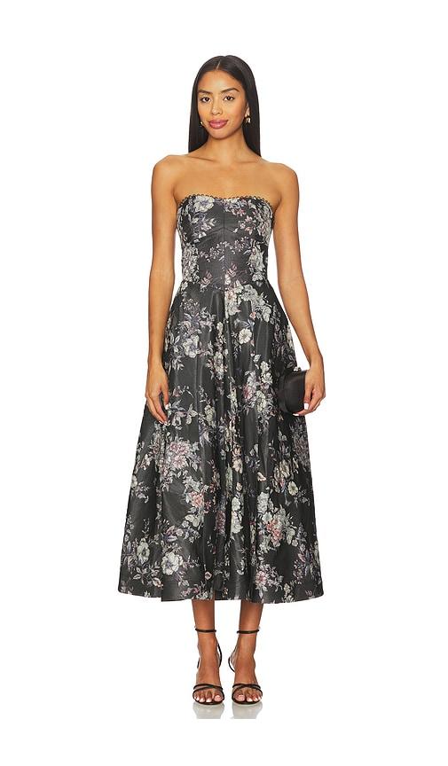 v. chapman hazel dress in charcoal.