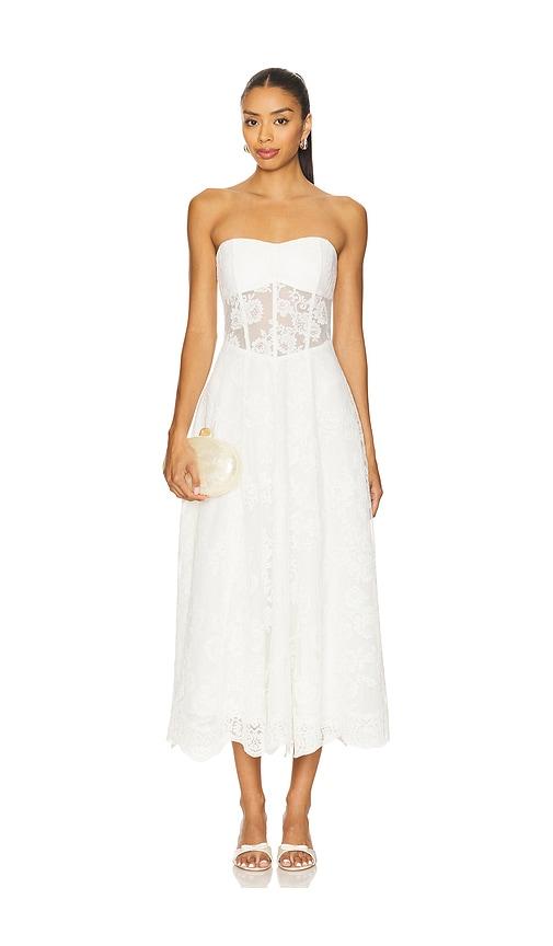 v. chapman hazel dress in white.