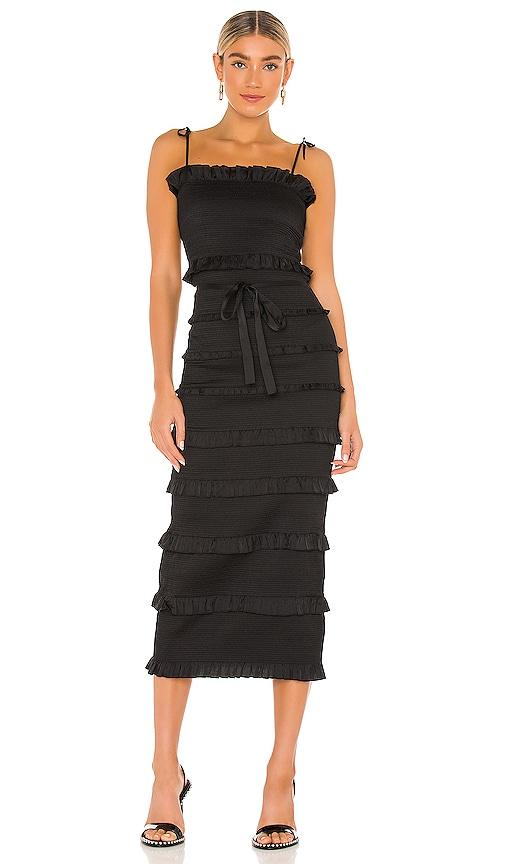 v. chapman lily dress in black.