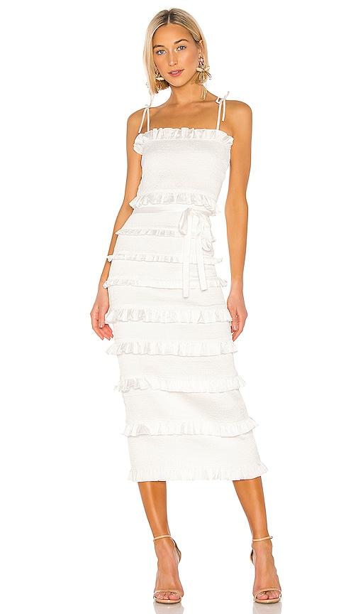 v. chapman lily dress in white.