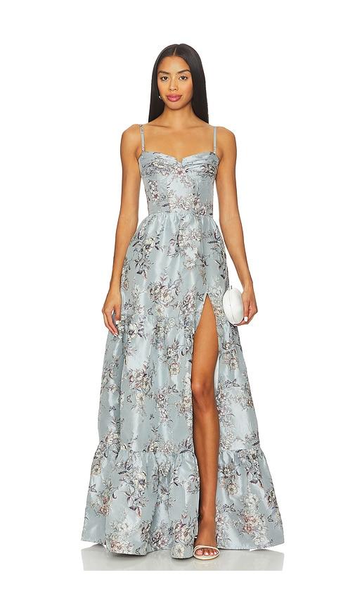 v. chapman lucetta gown in baby blue.