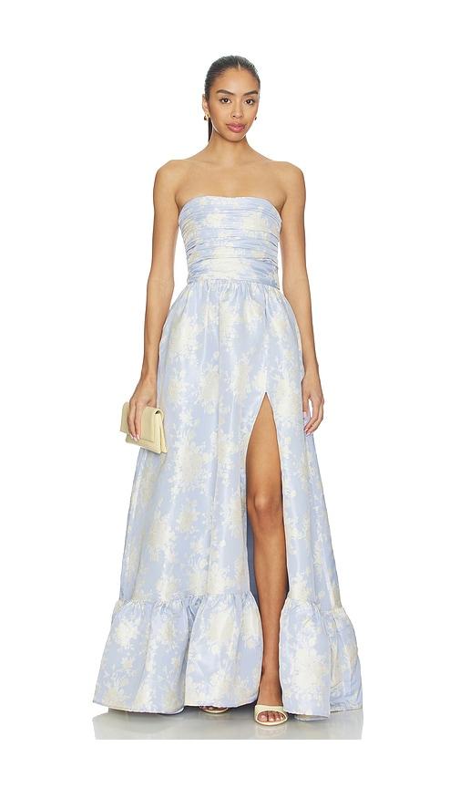 v. chapman regina gown in blue.
