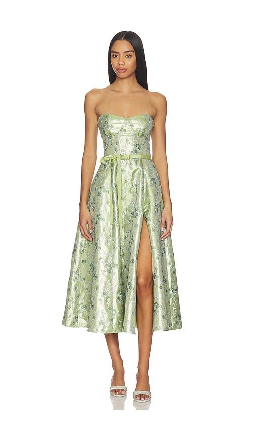 v. chapman vanessa dress in sage.