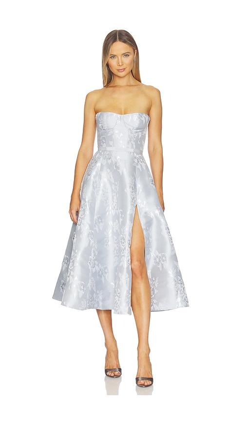 v. chapman vanessa dress in slate.