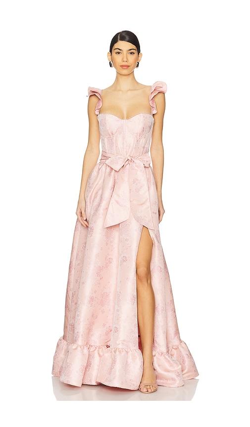 v. chapman veronica gown in pink.