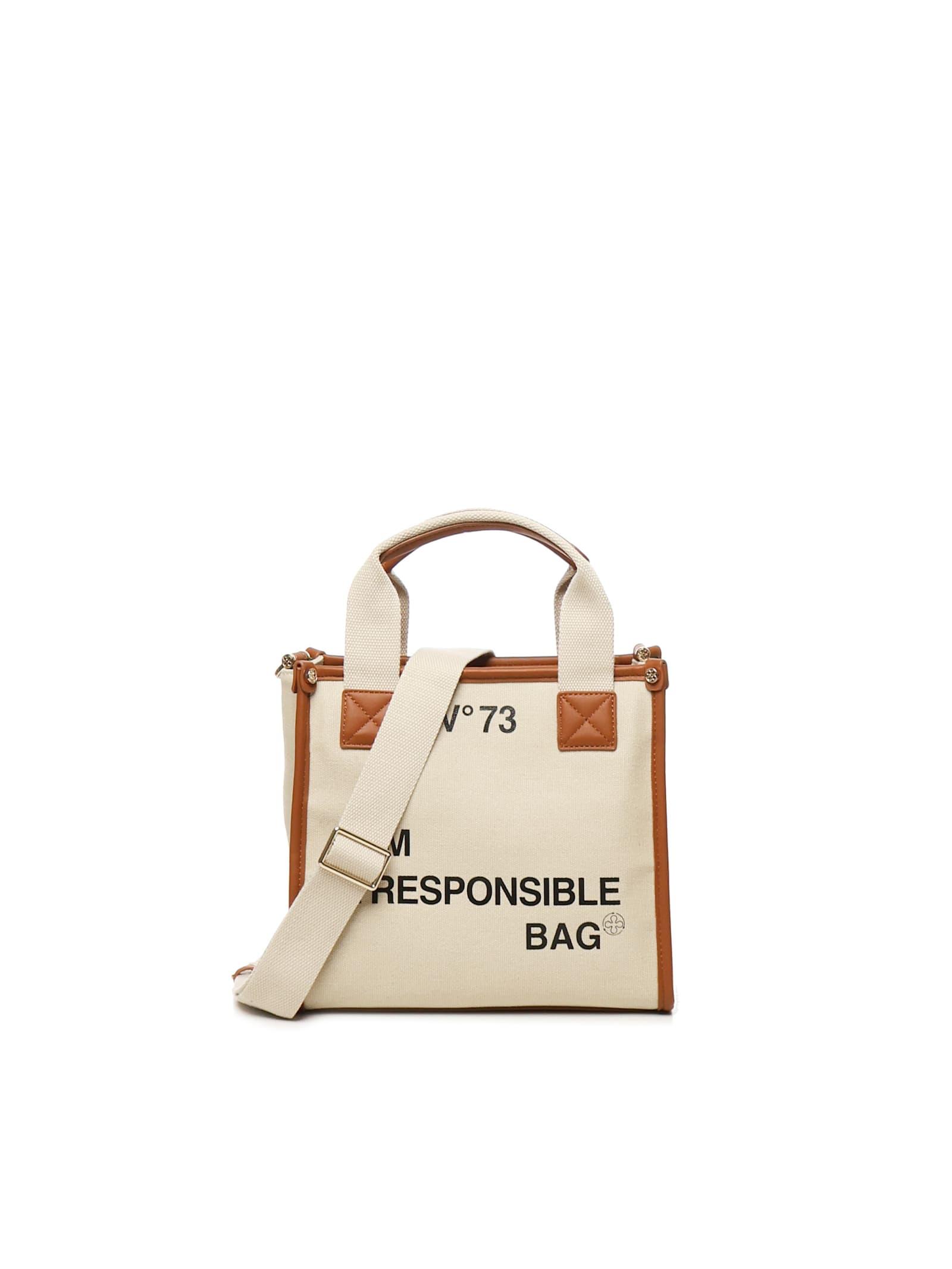 v73 responsibility tote bag in canvas