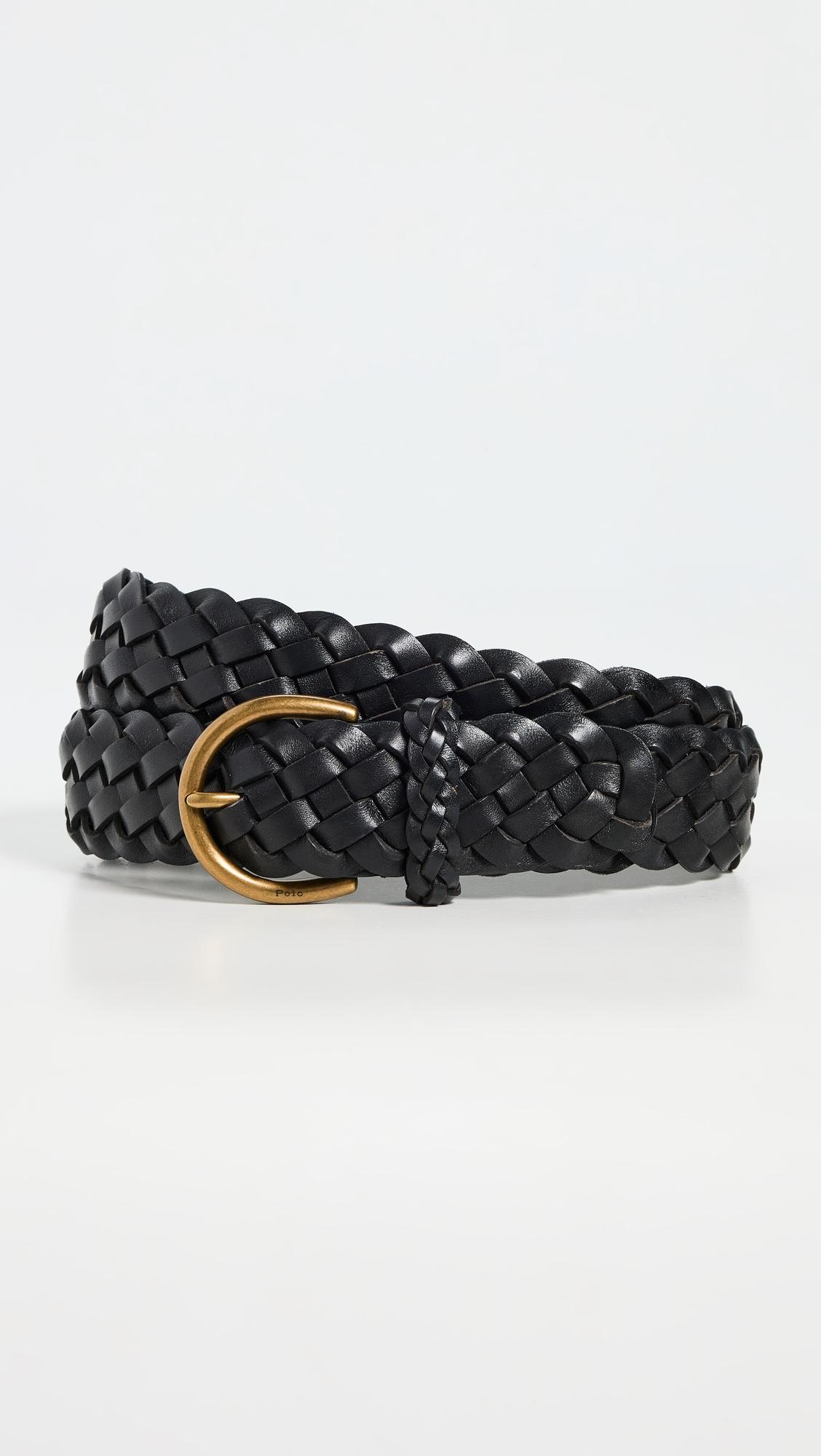 vachetta braided belt