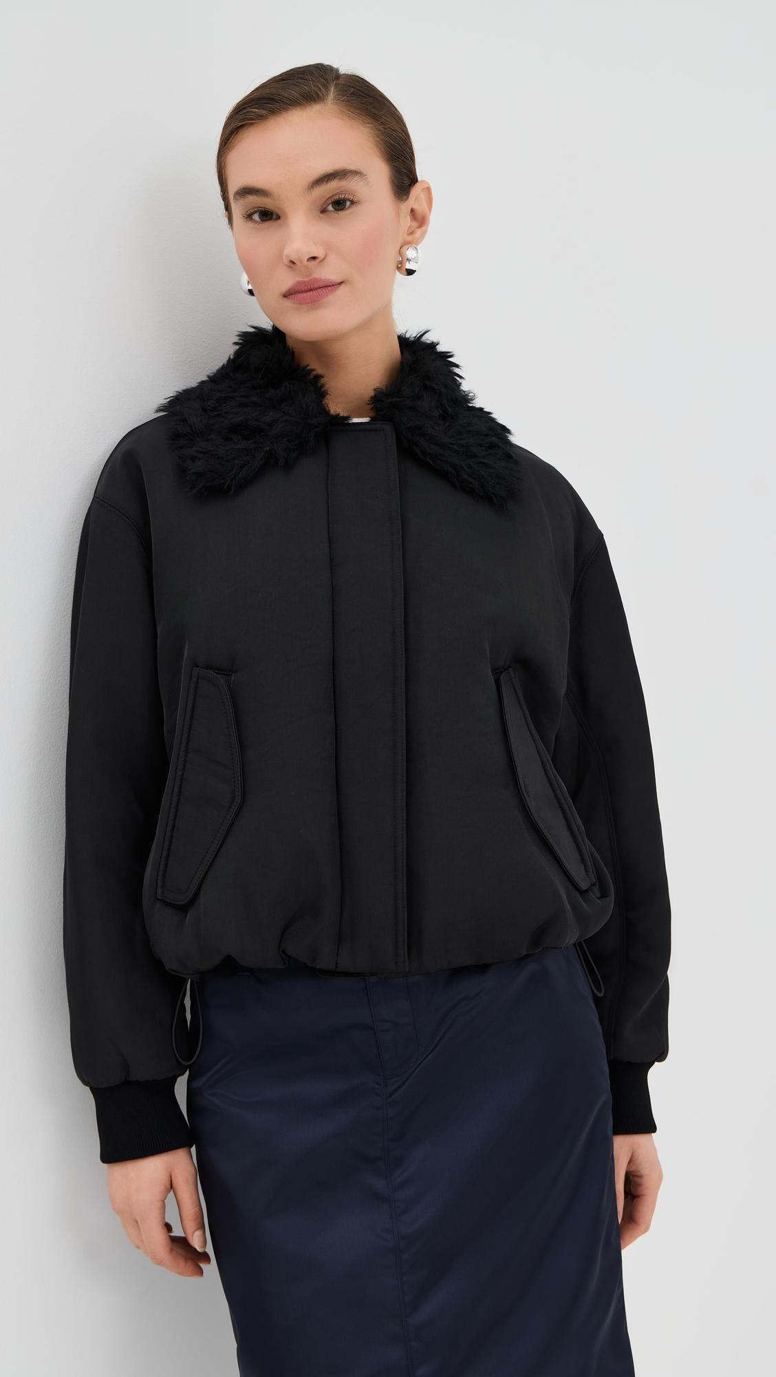 vadra jacket in recycled nylon twill