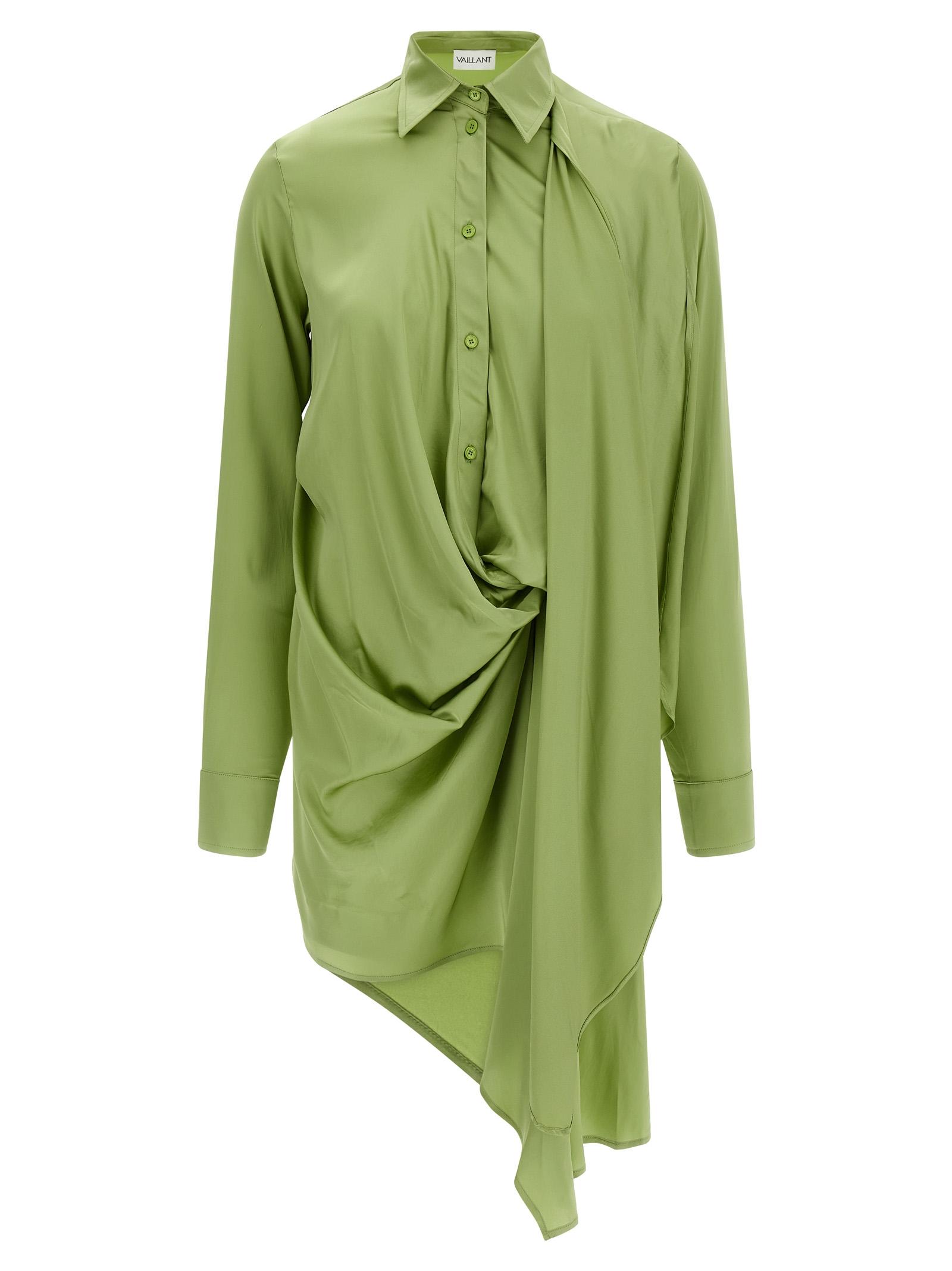 vaillant isadora dress green viscose spandex - women