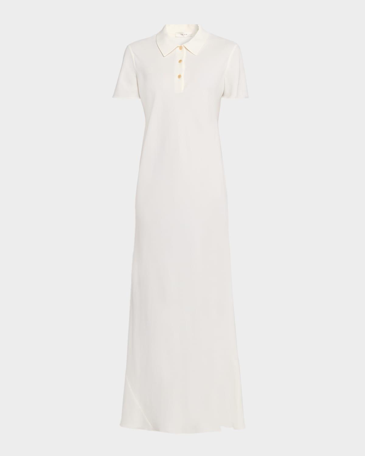 valenit short-sleeve maxi polo dress