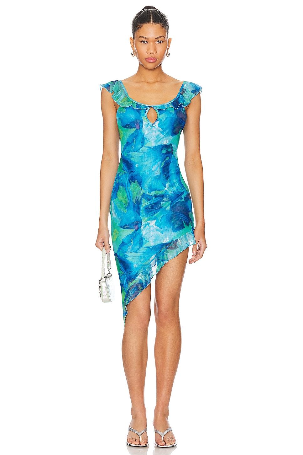 valentina asymmetrical dress