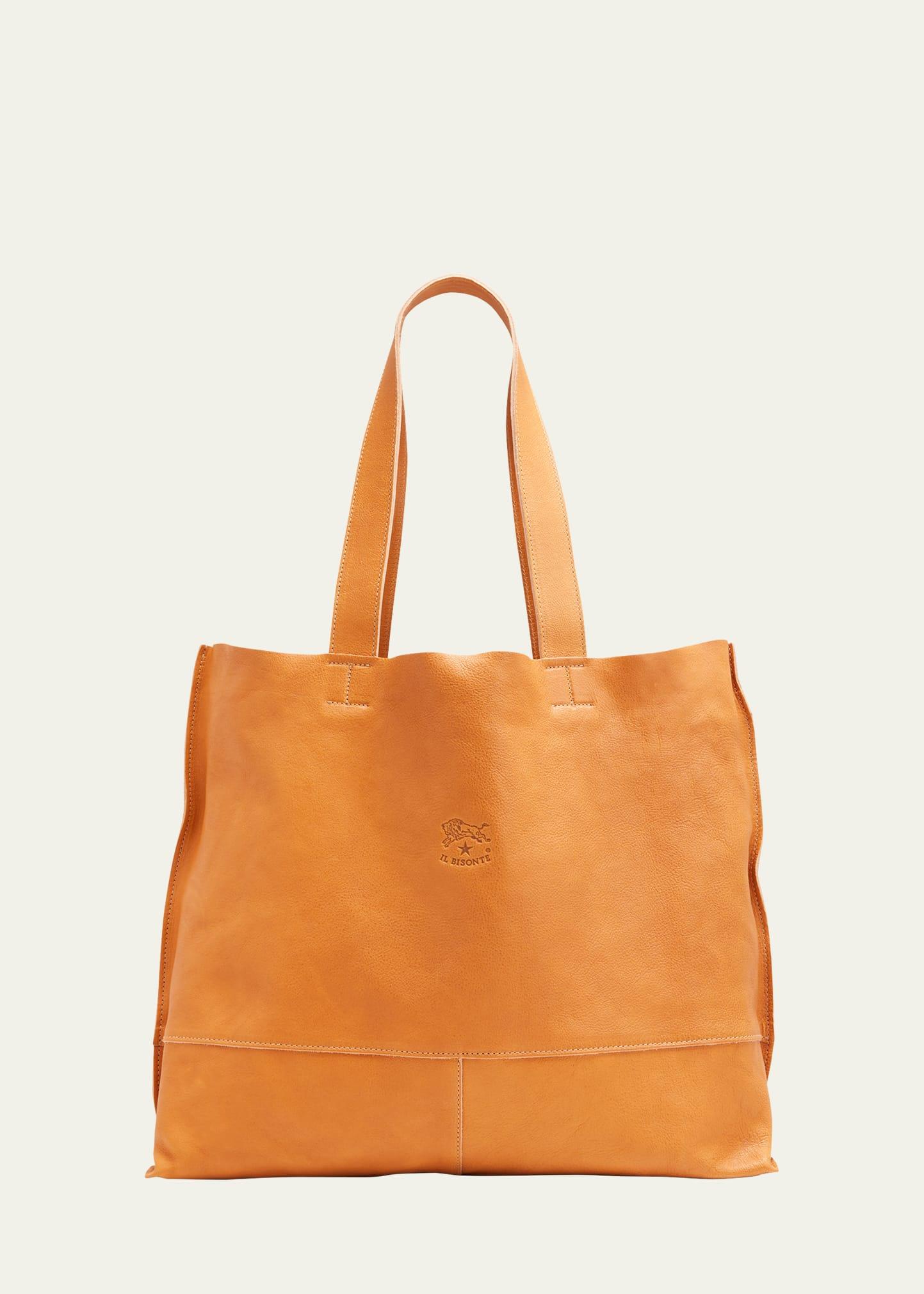 valentina vachetta leather tote bag