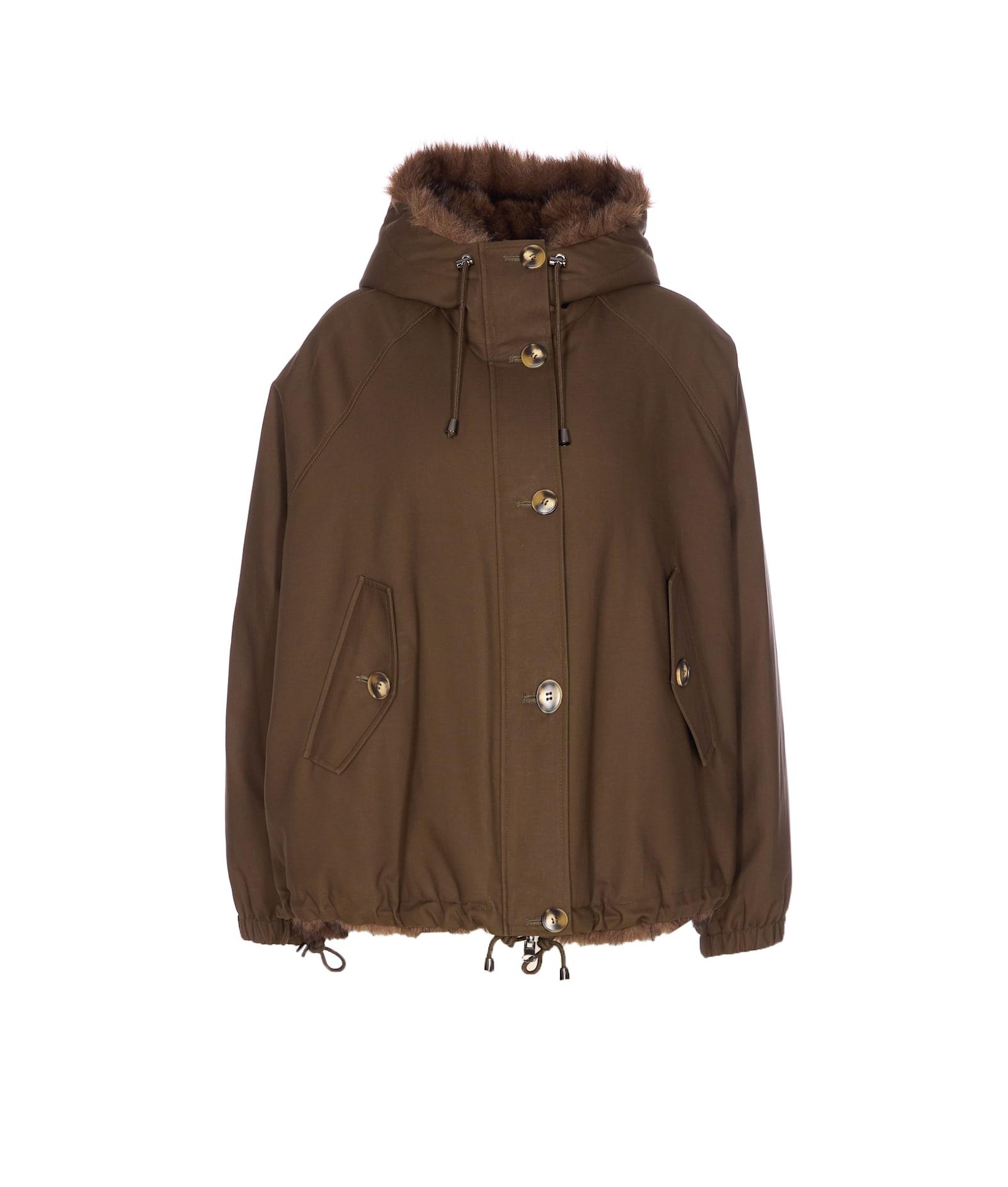 valentini 1972 eco fox reversible parka