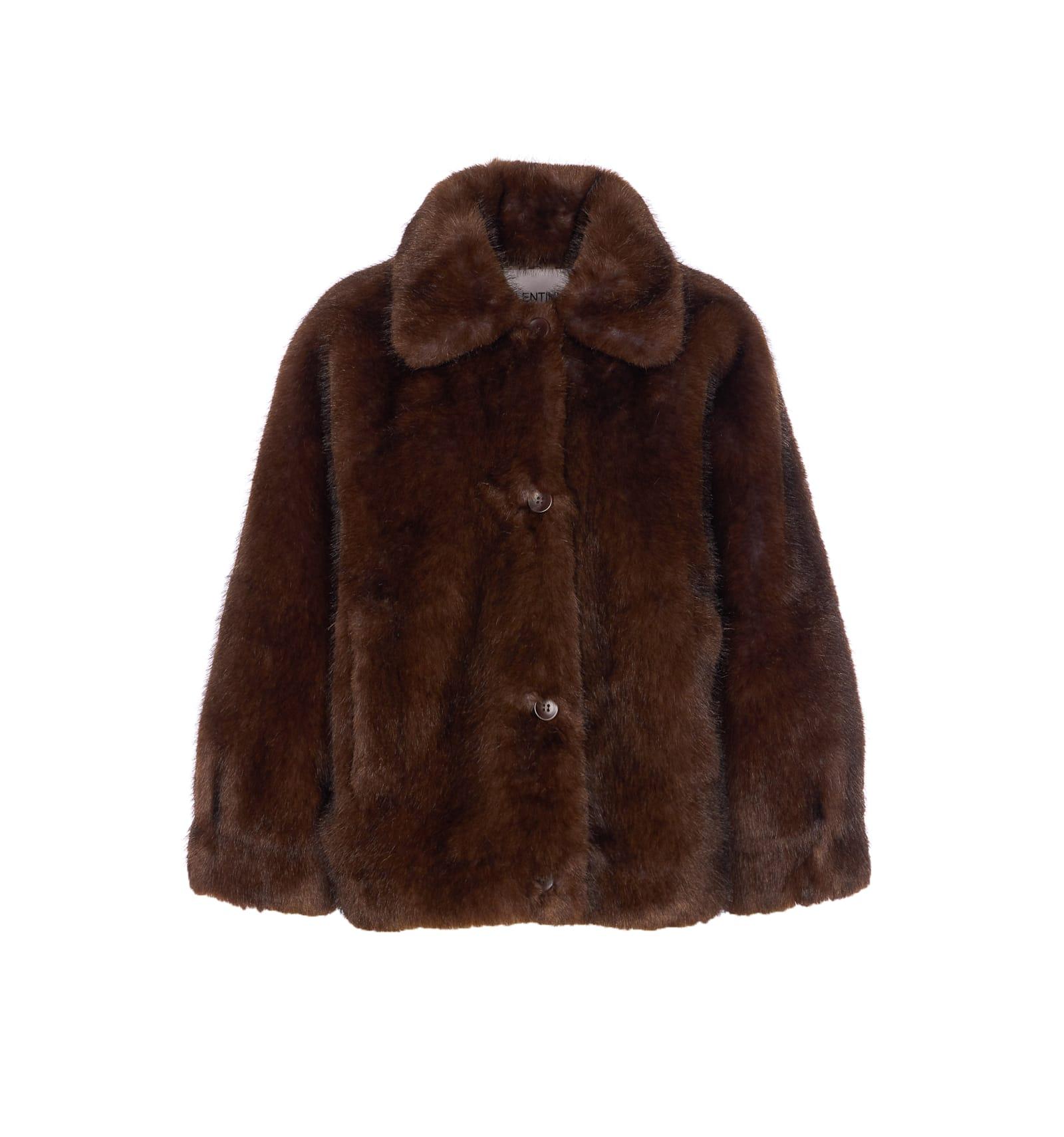 valentini 1972 eco fur zibellino jacket