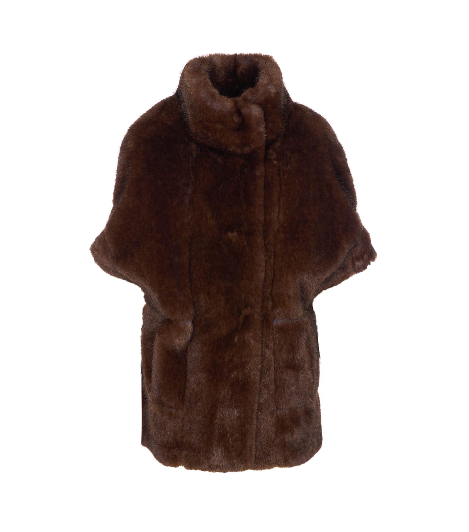 valentini 1972 eco fur zibellino vest