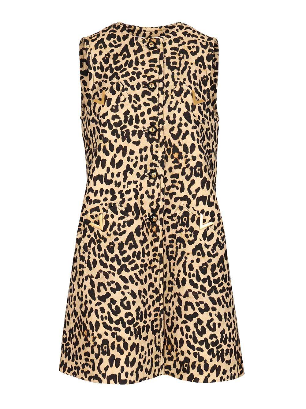 valentino animalier mini dress