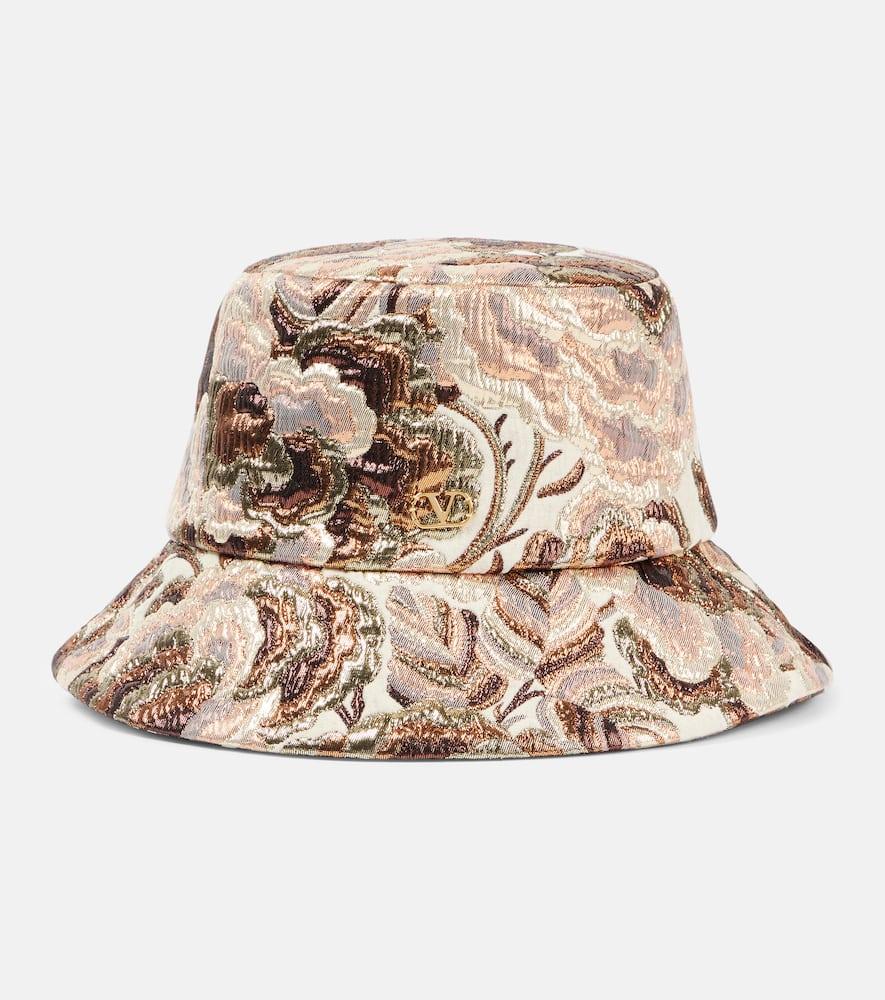 valentino apres l'hiver jacquard bucket hat