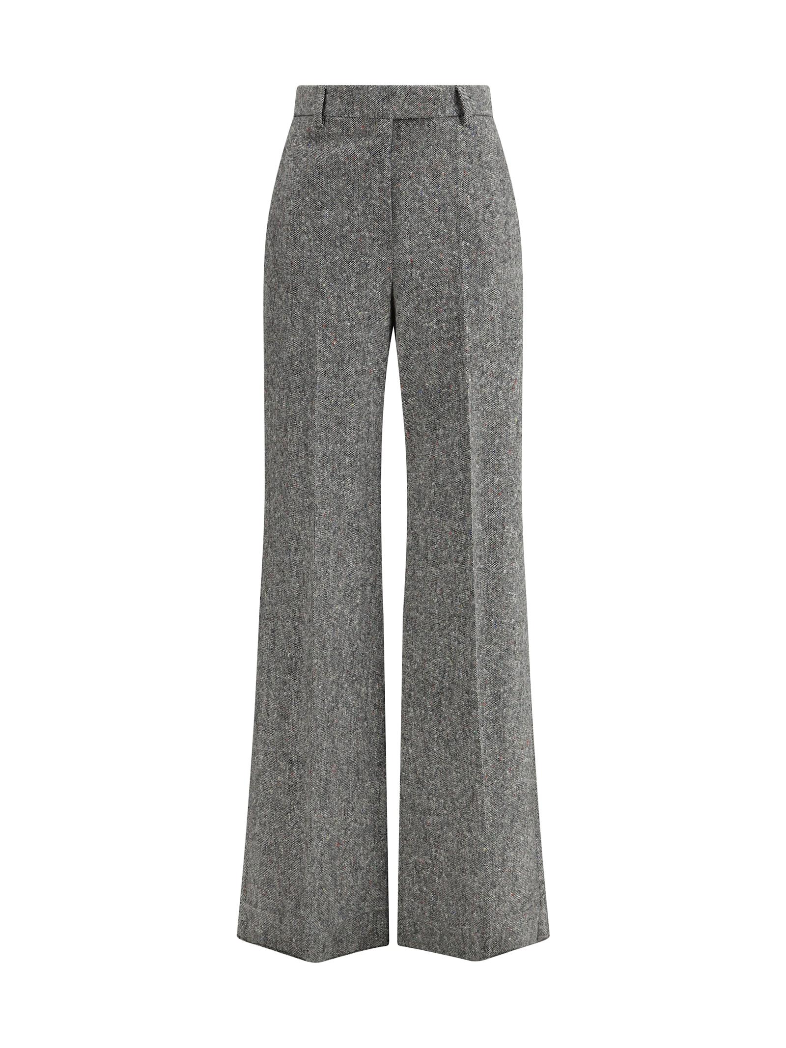 valentino bottonato natté wool trousers