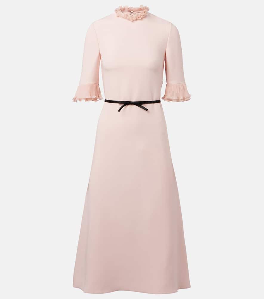 valentino cady couture ruffled midi dress