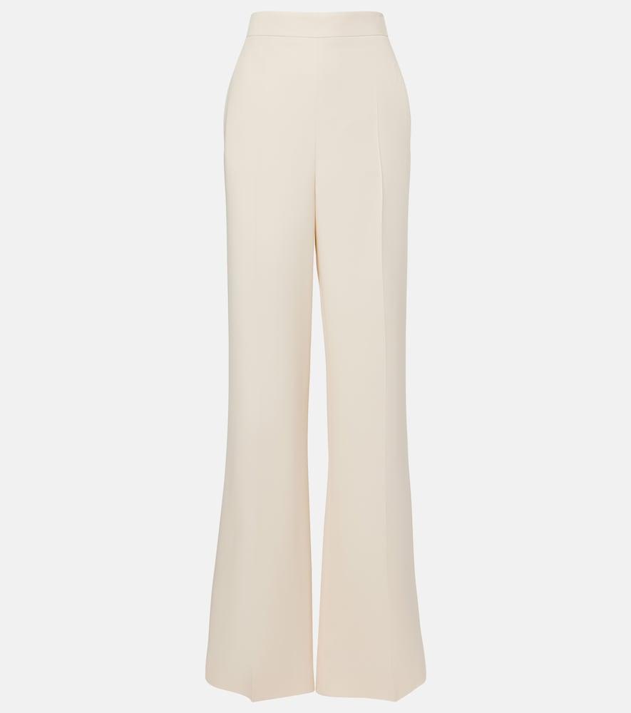 valentino cady couture silk flared pants