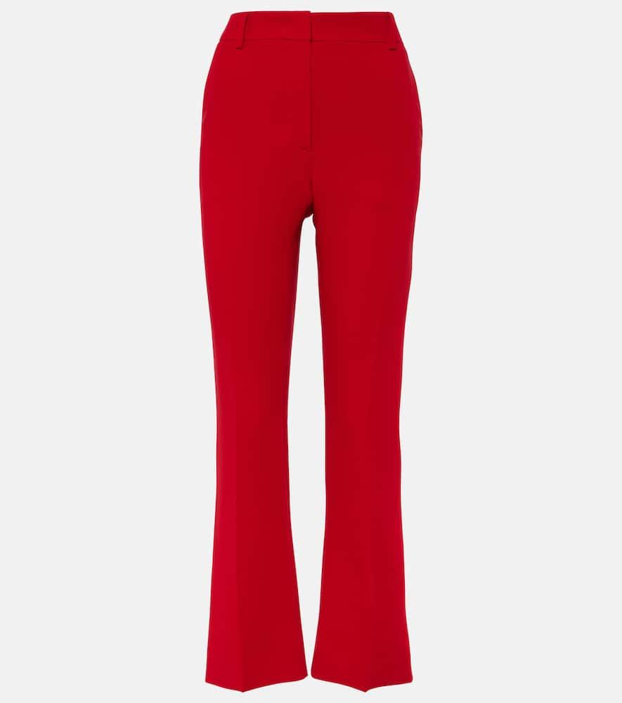 valentino cady couture silk straight pants